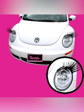 - 👀“Black CAR Eyelashes” for Your Car, Truck, SUV, Jeep Motorcycle Golf Ca…